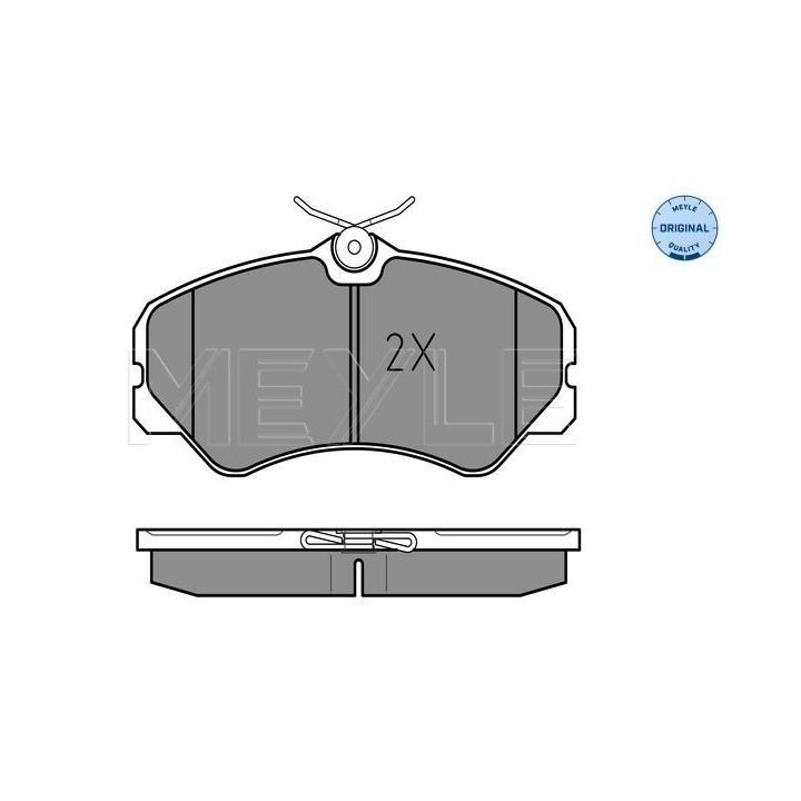 Stabdžių trinkelių rinkinys, diskinis stabdys MEYLE 025 212 0519/W