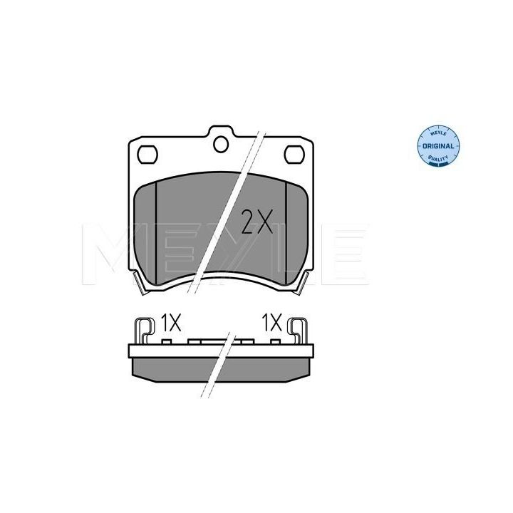 Stabdžių trinkelių rinkinys, diskinis stabdys MEYLE 025 213 5514/W