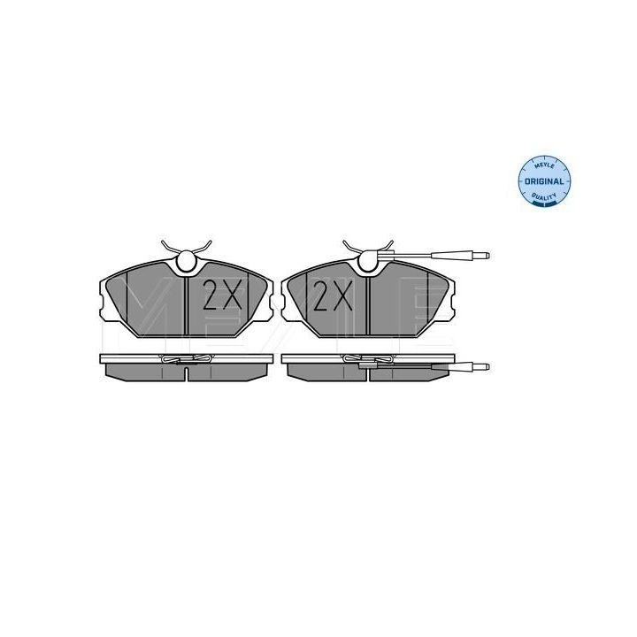 Stabdžių trinkelių rinkinys, diskinis stabdys MEYLE 025 213 8818/W