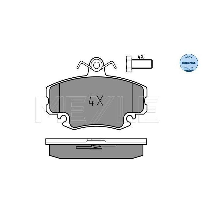 Stabdžių trinkelių rinkinys, diskinis stabdys MEYLE 025 214 6318/W