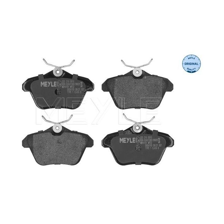 Stabdžių trinkelių rinkinys, diskinis stabdys MEYLE 025 216 0616