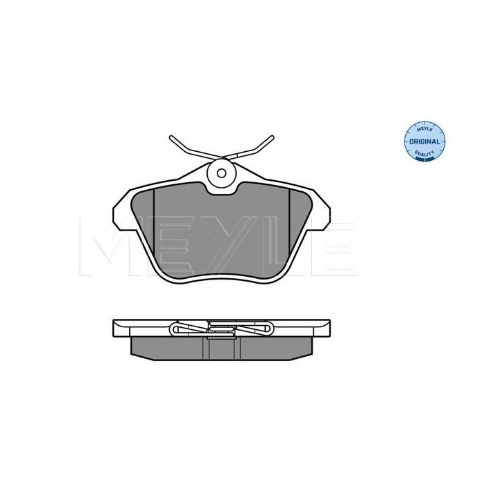 Stabdžių trinkelių rinkinys, diskinis stabdys MEYLE 025 216 0616