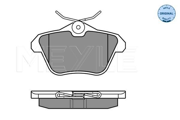 Stabdžių trinkelių rinkinys, diskinis stabdys MEYLE 025 216 0616