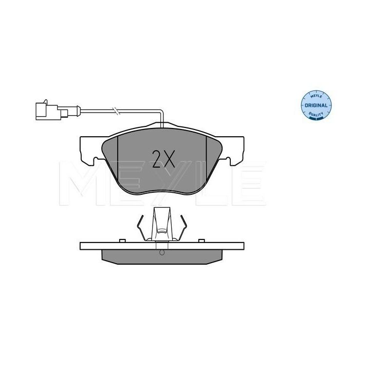 Stabdžių trinkelių rinkinys, diskinis stabdys MEYLE 025 216 3619/W