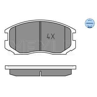 Stabdžių trinkelių rinkinys, diskinis stabdys MEYLE 025 216 5015