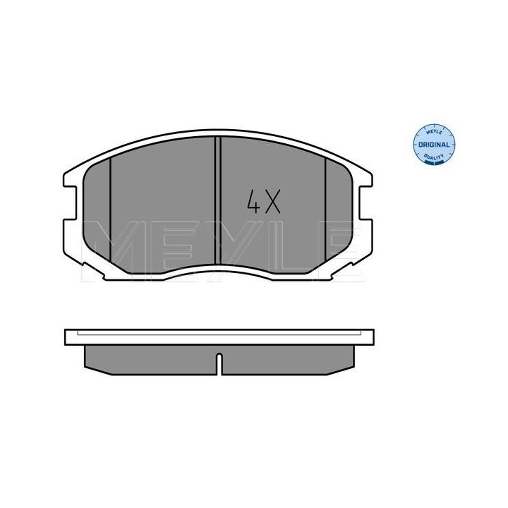 Stabdžių trinkelių rinkinys, diskinis stabdys MEYLE 025 216 5015