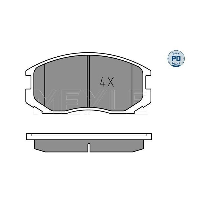 Stabdžių trinkelių rinkinys, diskinis stabdys MEYLE 025 216 5015/PD