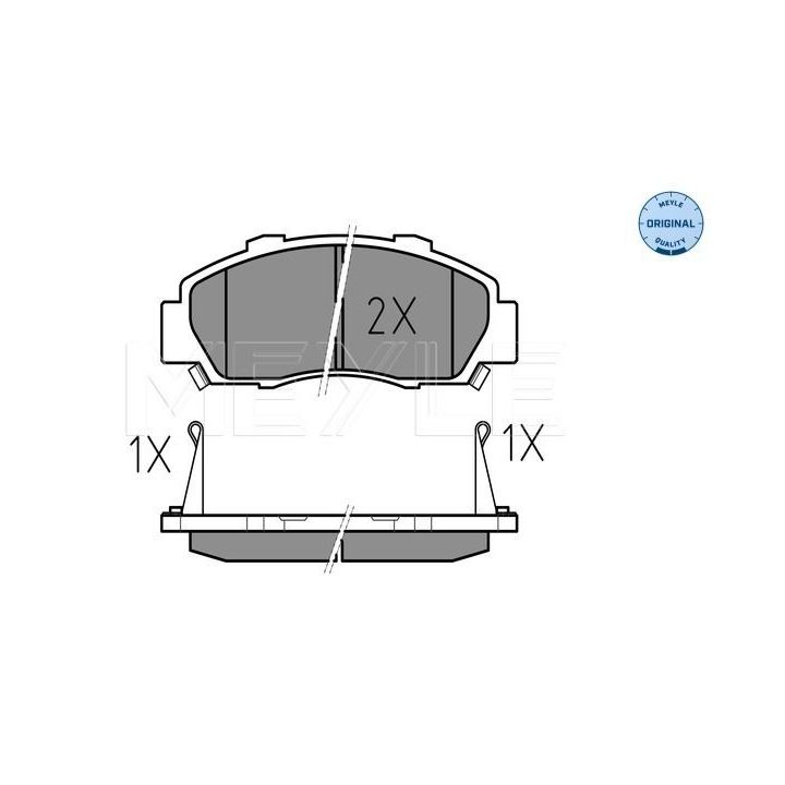 Stabdžių trinkelių rinkinys, diskinis stabdys MEYLE 025 216 5118/W