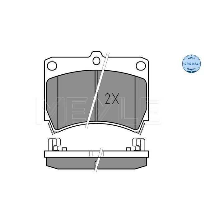 Stabdžių trinkelių rinkinys, diskinis stabdys MEYLE 025 216 5415/W