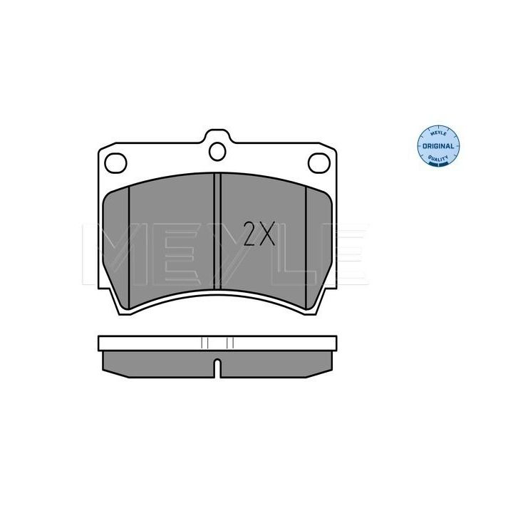 Stabdžių trinkelių rinkinys, diskinis stabdys MEYLE 025 216 5415/W