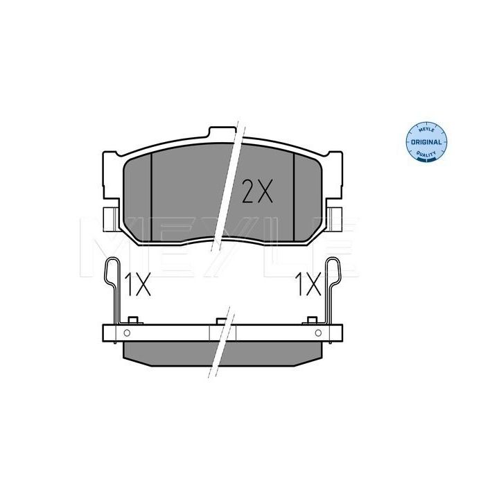 Stabdžių trinkelių rinkinys, diskinis stabdys MEYLE 025 217 1316/W