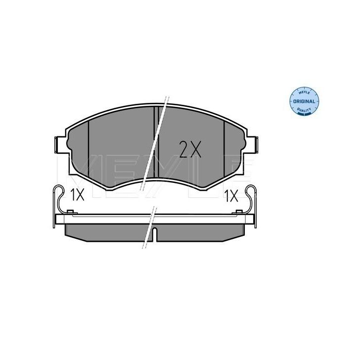 Stabdžių trinkelių rinkinys, diskinis stabdys MEYLE 025 217 2517/W