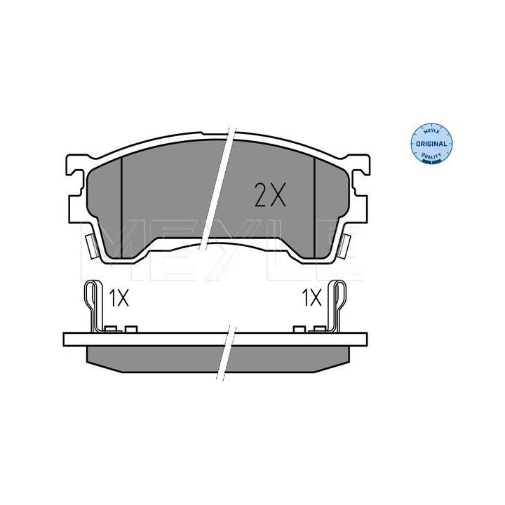 Stabdžių trinkelių rinkinys, diskinis stabdys MEYLE 025 217 5416/W