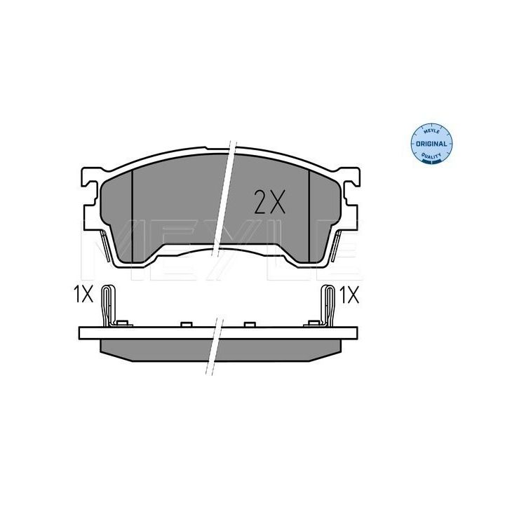 Stabdžių trinkelių rinkinys, diskinis stabdys MEYLE 025 217 5416/W