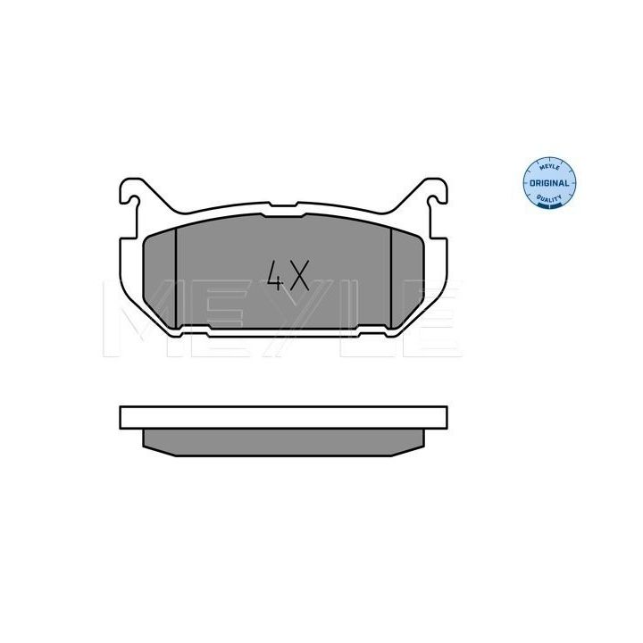 Stabdžių trinkelių rinkinys, diskinis stabdys MEYLE 025 217 6614