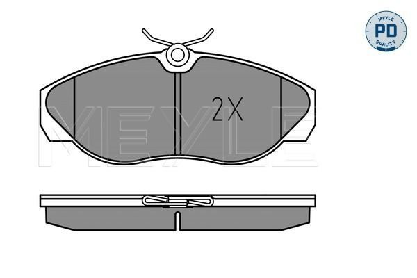 Stabdžių trinkelių rinkinys, diskinis stabdys MEYLE 025 217 9719/PD