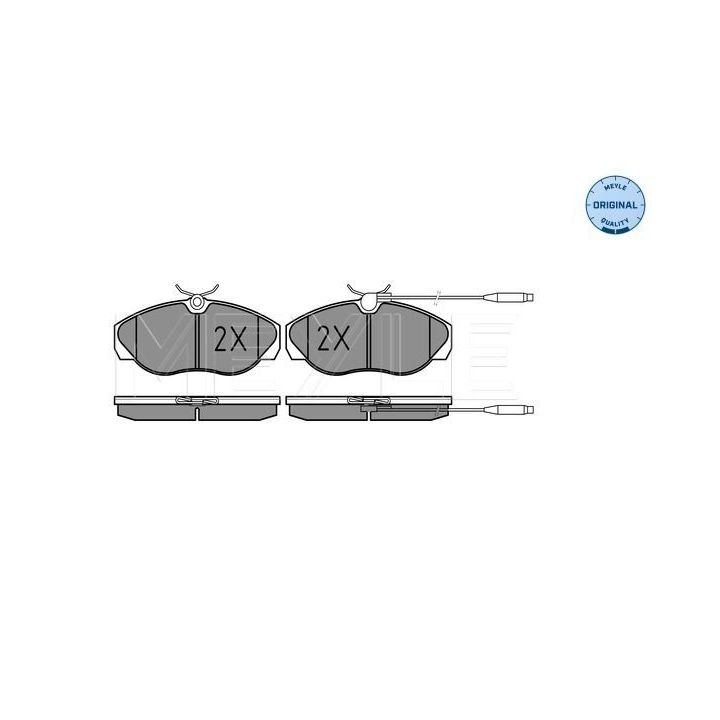 Stabdžių trinkelių rinkinys, diskinis stabdys MEYLE 025 217 9719/W