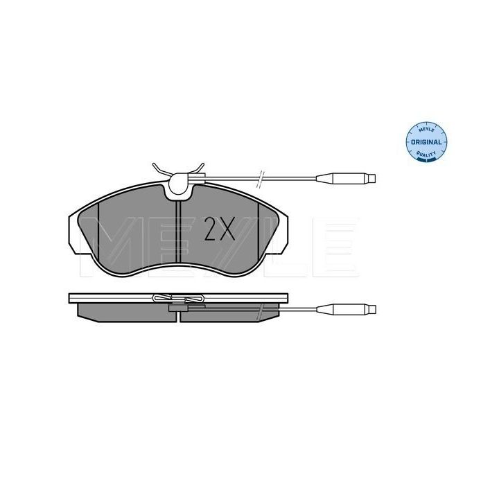 Stabdžių trinkelių rinkinys, diskinis stabdys MEYLE 025 217 9919/W