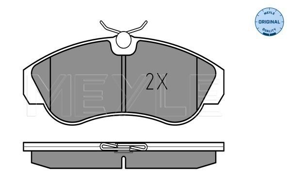 Stabdžių trinkelių rinkinys, diskinis stabdys MEYLE 025 217 9919/W