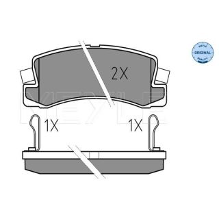 Stabdžių trinkelių rinkinys, diskinis stabdys MEYLE 025 218 3315/W