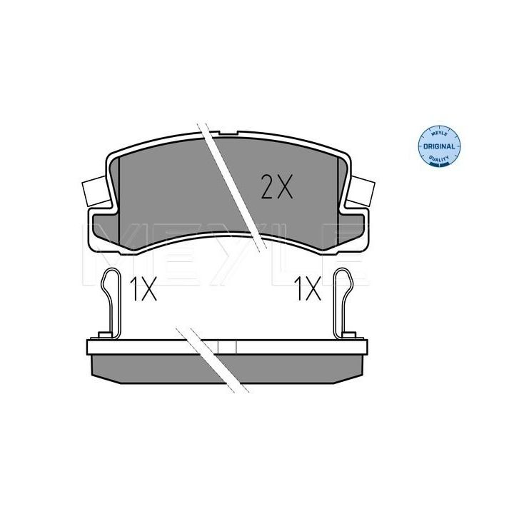 Stabdžių trinkelių rinkinys, diskinis stabdys MEYLE 025 218 3315/W