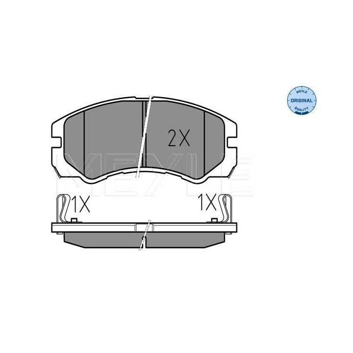 Stabdžių trinkelių rinkinys, diskinis stabdys MEYLE 025 218 4516/W