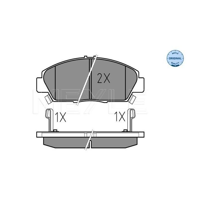 Stabdžių trinkelių rinkinys, diskinis stabdys MEYLE 025 218 7918/W
