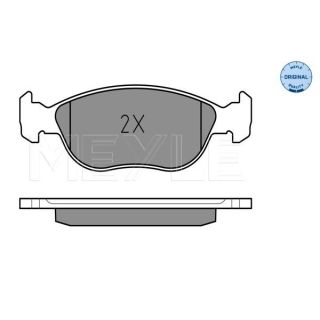 Stabdžių trinkelių rinkinys, diskinis stabdys MEYLE 025 219 2717/W