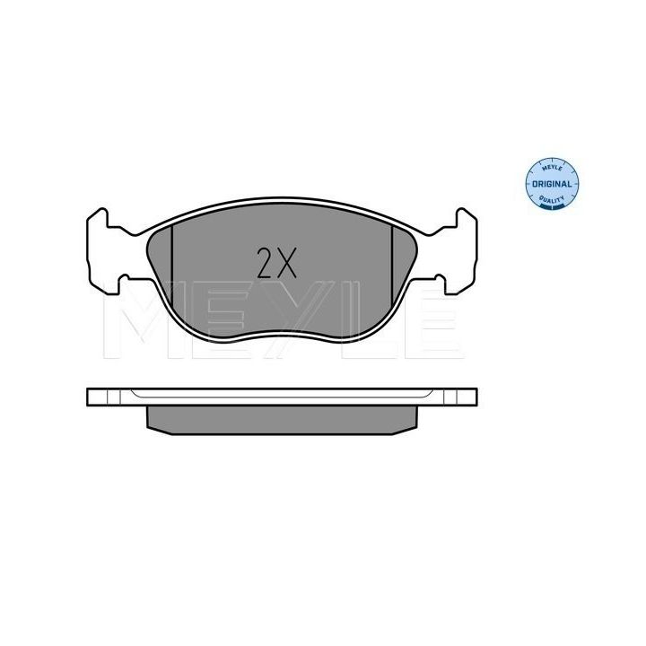 Stabdžių trinkelių rinkinys, diskinis stabdys MEYLE 025 219 2717/W