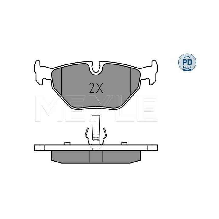 Stabdžių trinkelių rinkinys, diskinis stabdys MEYLE 025 219 3417/PD
