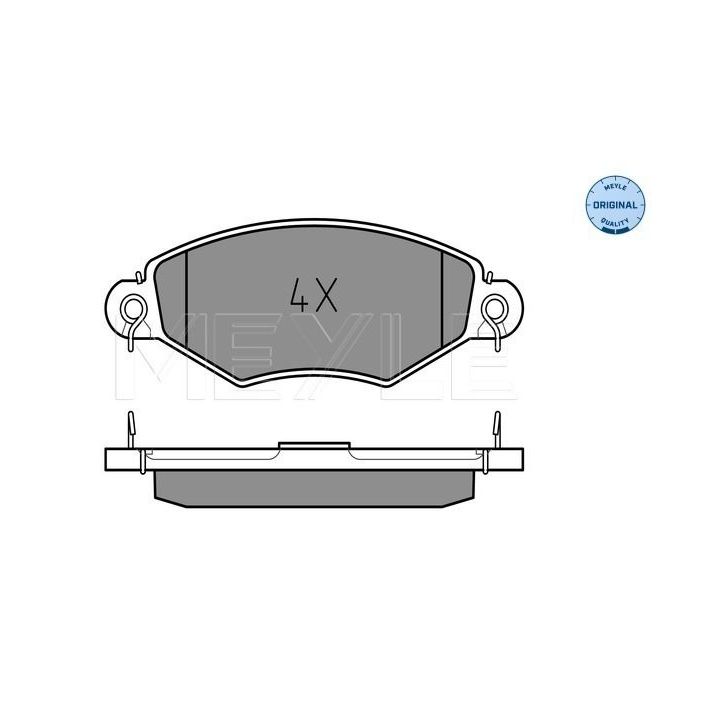 Stabdžių trinkelių rinkinys, diskinis stabdys MEYLE 025 219 8018