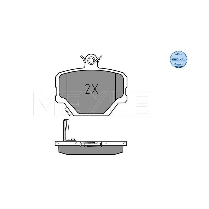 Stabdžių trinkelių rinkinys, diskinis stabdys MEYLE 025 219 9915