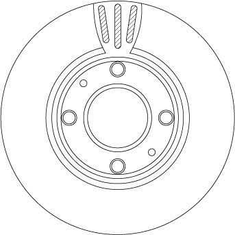 Stabdžių diskas TRW DF4496