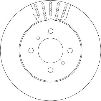 Stabdžių diskas TRW DF4498