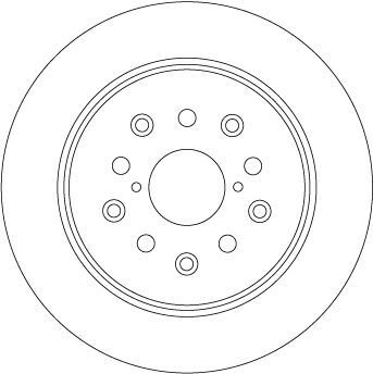 Stabdžių diskas TRW DF4509