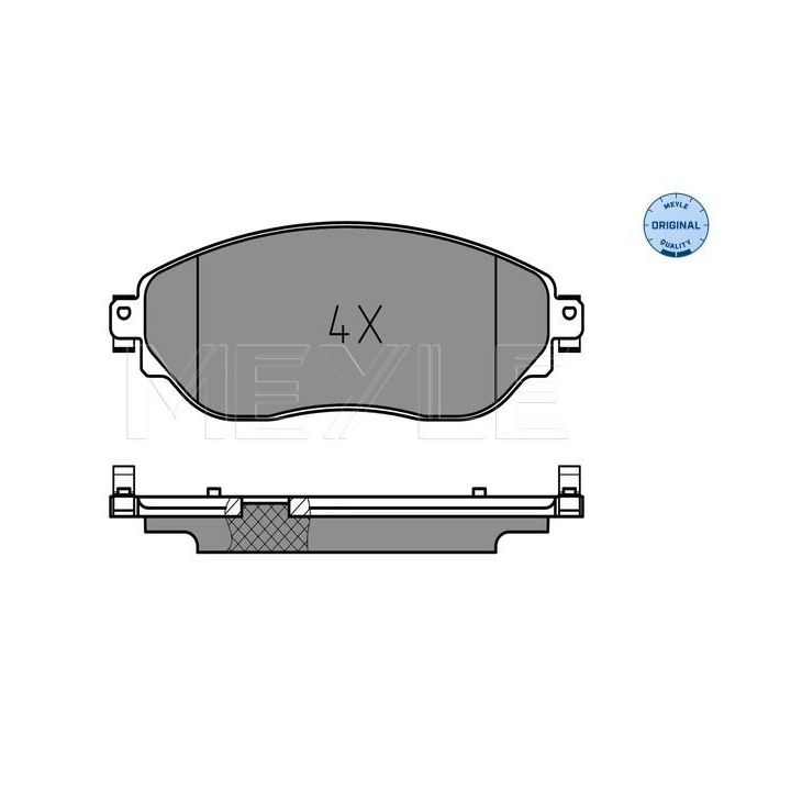 Stabdžių trinkelių rinkinys, diskinis stabdys MEYLE 025 220 8718