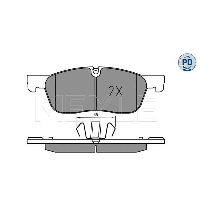 Stabdžių trinkelių rinkinys, diskinis stabdys MEYLE 025 221 4519/PD