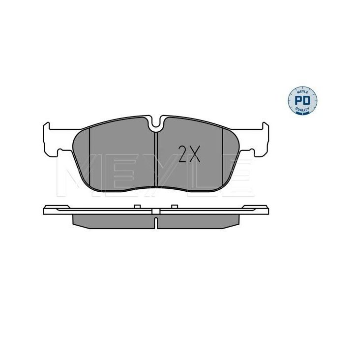 Stabdžių trinkelių rinkinys, diskinis stabdys MEYLE 025 221 4519/PD