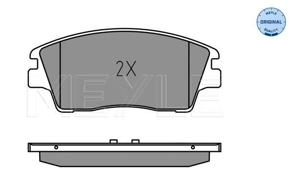 Stabdžių trinkelių rinkinys, diskinis stabdys MEYLE 025 223 2917
