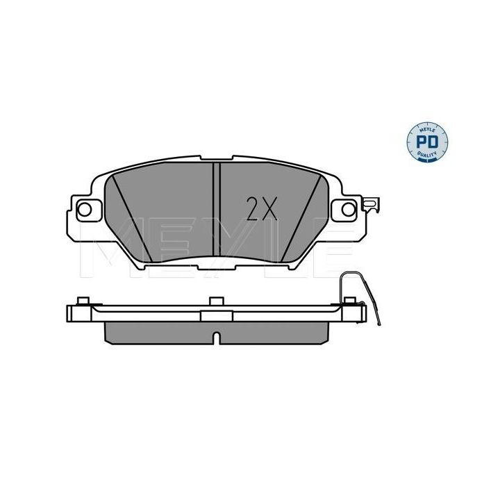 Stabdžių trinkelių rinkinys, diskinis stabdys MEYLE 025 223 3214/PD
