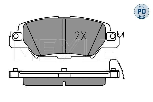 Stabdžių trinkelių rinkinys, diskinis stabdys MEYLE 025 223 3214/PD