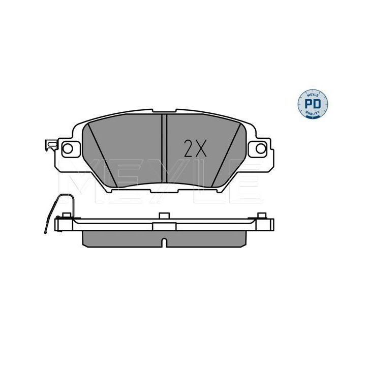 Stabdžių trinkelių rinkinys, diskinis stabdys MEYLE 025 223 3214/PD