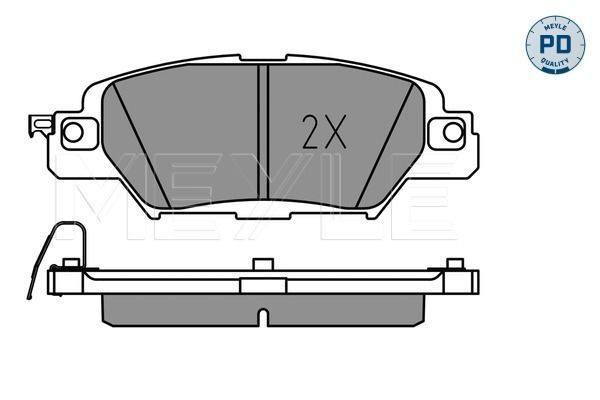 Stabdžių trinkelių rinkinys, diskinis stabdys MEYLE 025 223 3214/PD