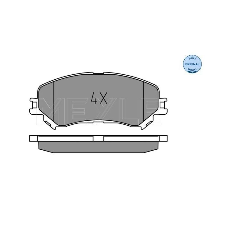 Stabdžių trinkelių rinkinys, diskinis stabdys MEYLE 025 223 4719
