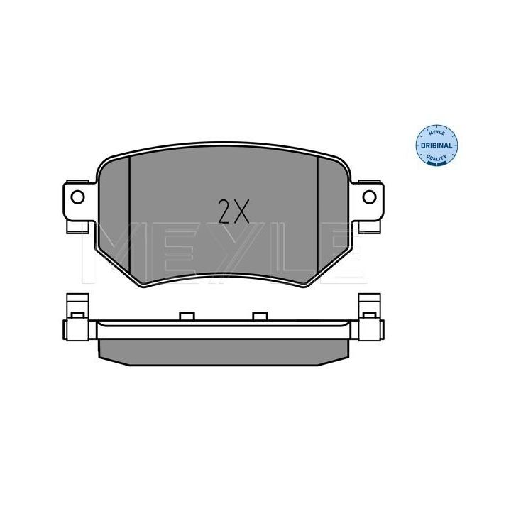 Stabdžių trinkelių rinkinys, diskinis stabdys MEYLE 025 223 4915
