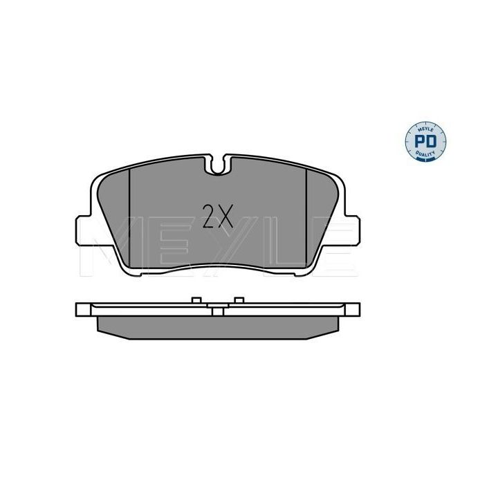 Stabdžių trinkelių rinkinys, diskinis stabdys MEYLE 025 223 7017/PD