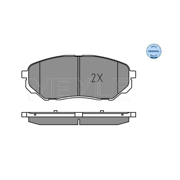 Stabdžių trinkelių rinkinys, diskinis stabdys MEYLE 025 223 8017
