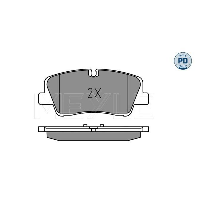 Stabdžių trinkelių rinkinys, diskinis stabdys MEYLE 025 224 1817/PD