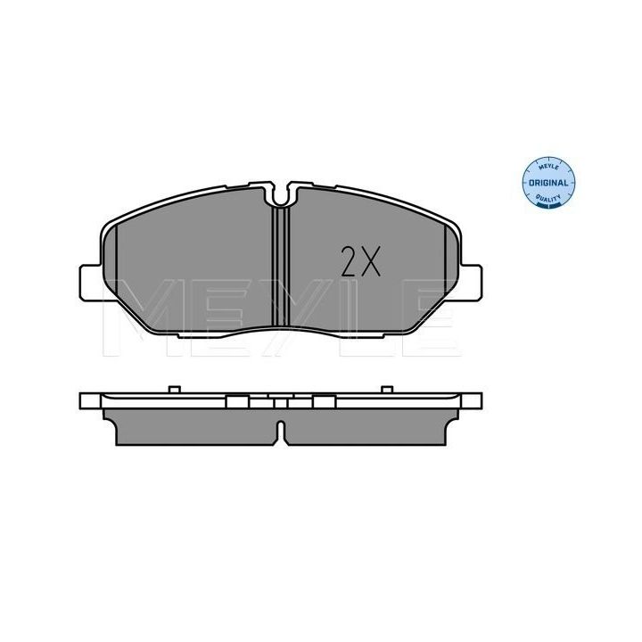 Stabdžių trinkelių rinkinys, diskinis stabdys MEYLE 025 224 2020/PD