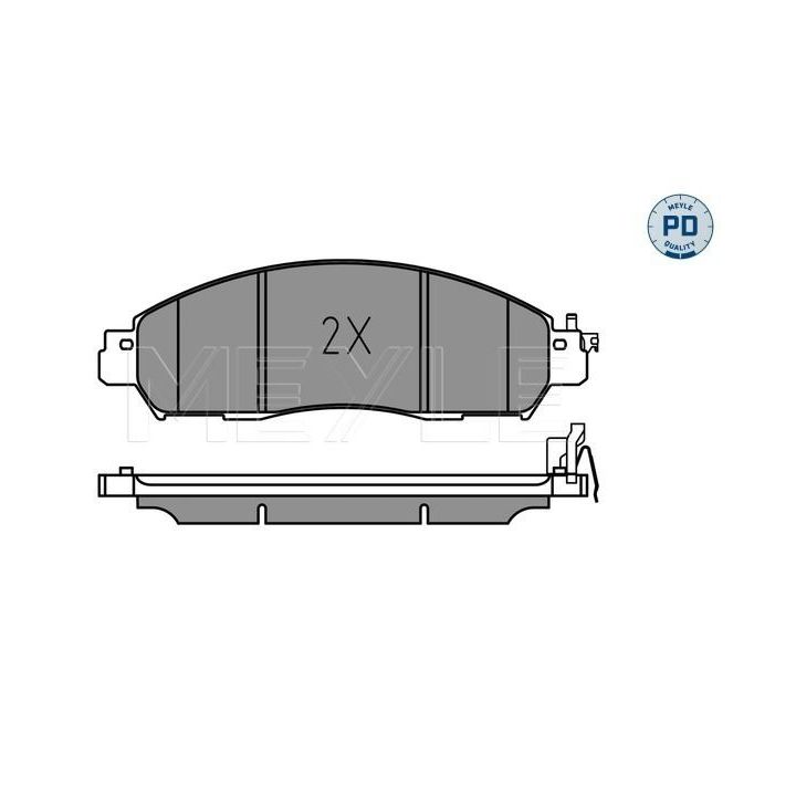 Stabdžių trinkelių rinkinys, diskinis stabdys MEYLE 025 224 3917/PD